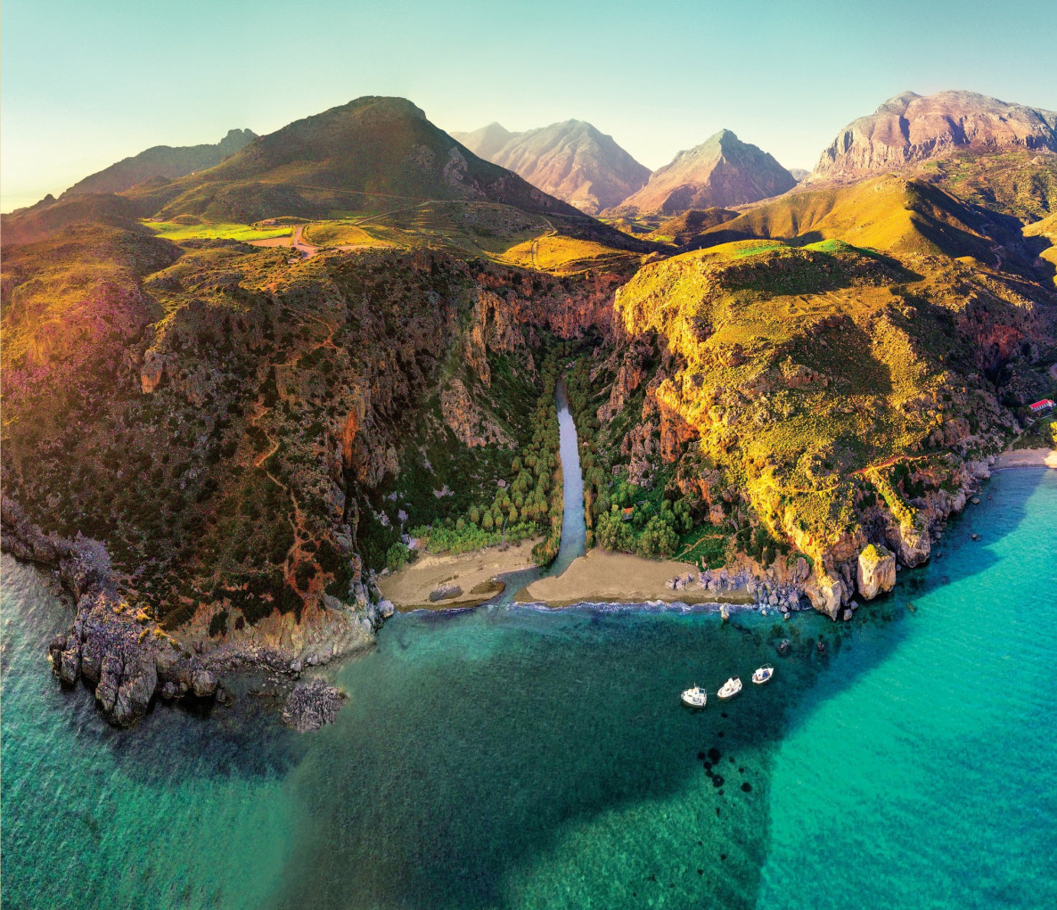 Preveli Beach Rethymno - Aerial View